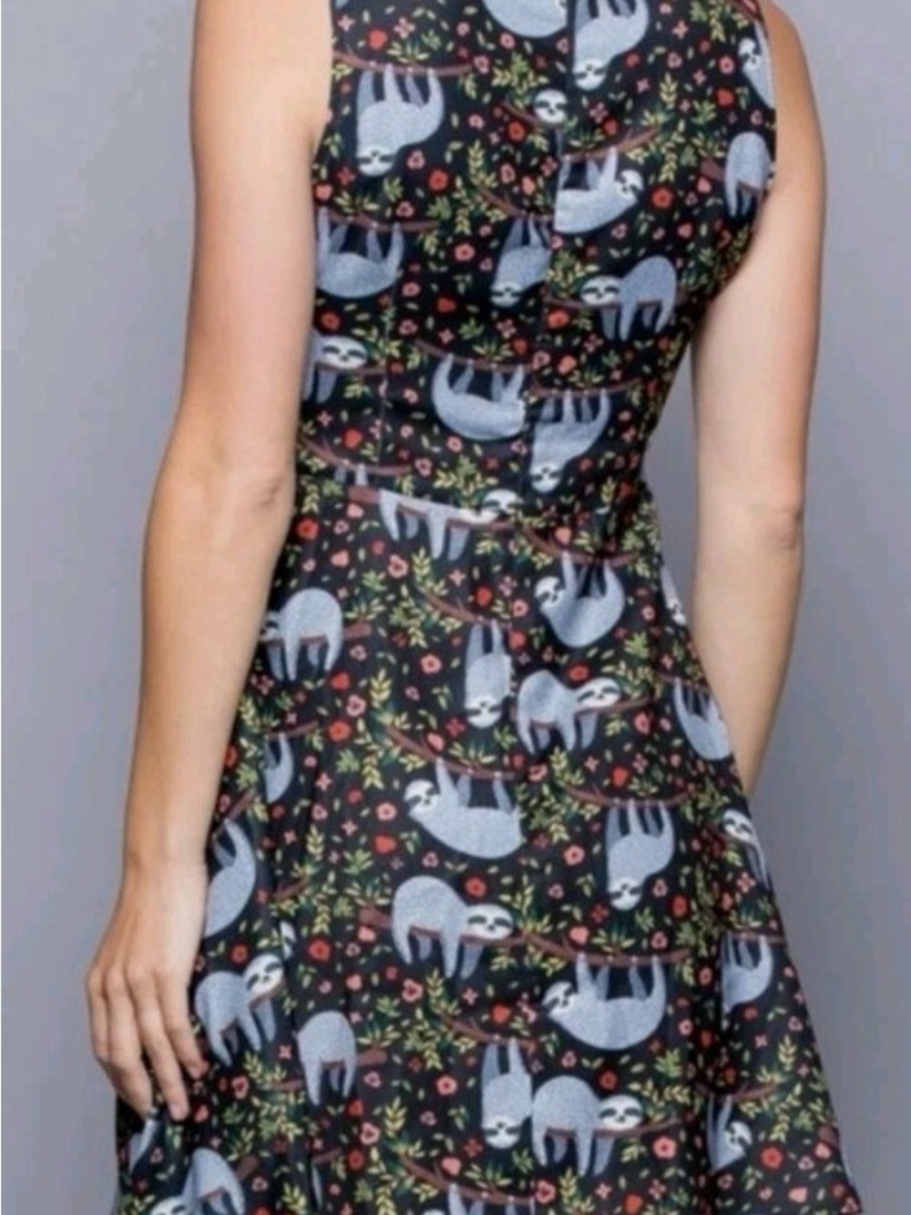 L.A. Soul Sloth & Floral Print Dress
